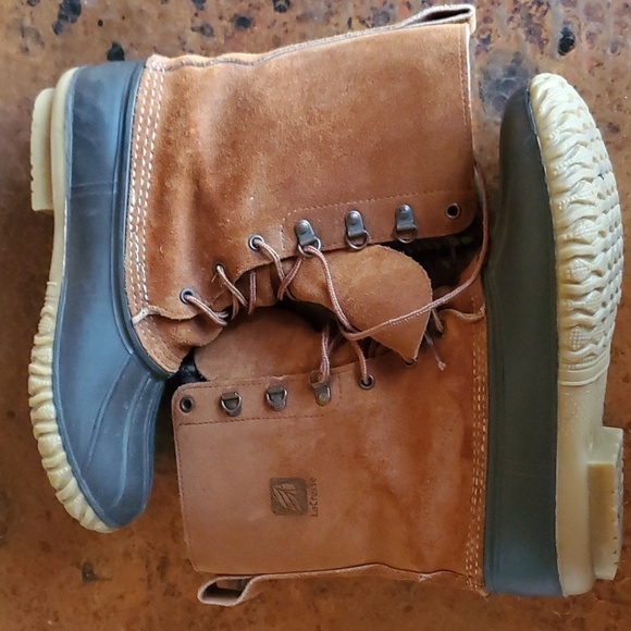 LaCrosse Vintage Gum Tread Removable Insulated Liner Lace-up Duck Sz 9 Boots - Picture 2 of 9